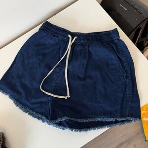 Wilfred High Waist Navy Shorts